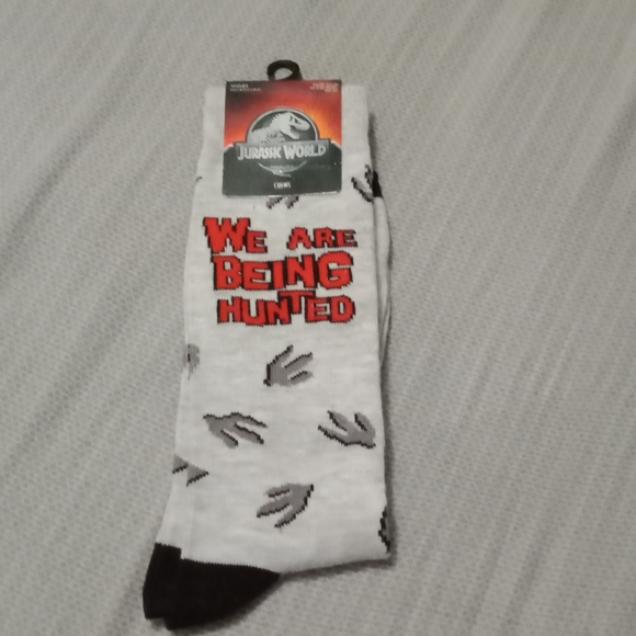 New Jurassic World Crew socks Size 10-13 - Picture 1 of 4